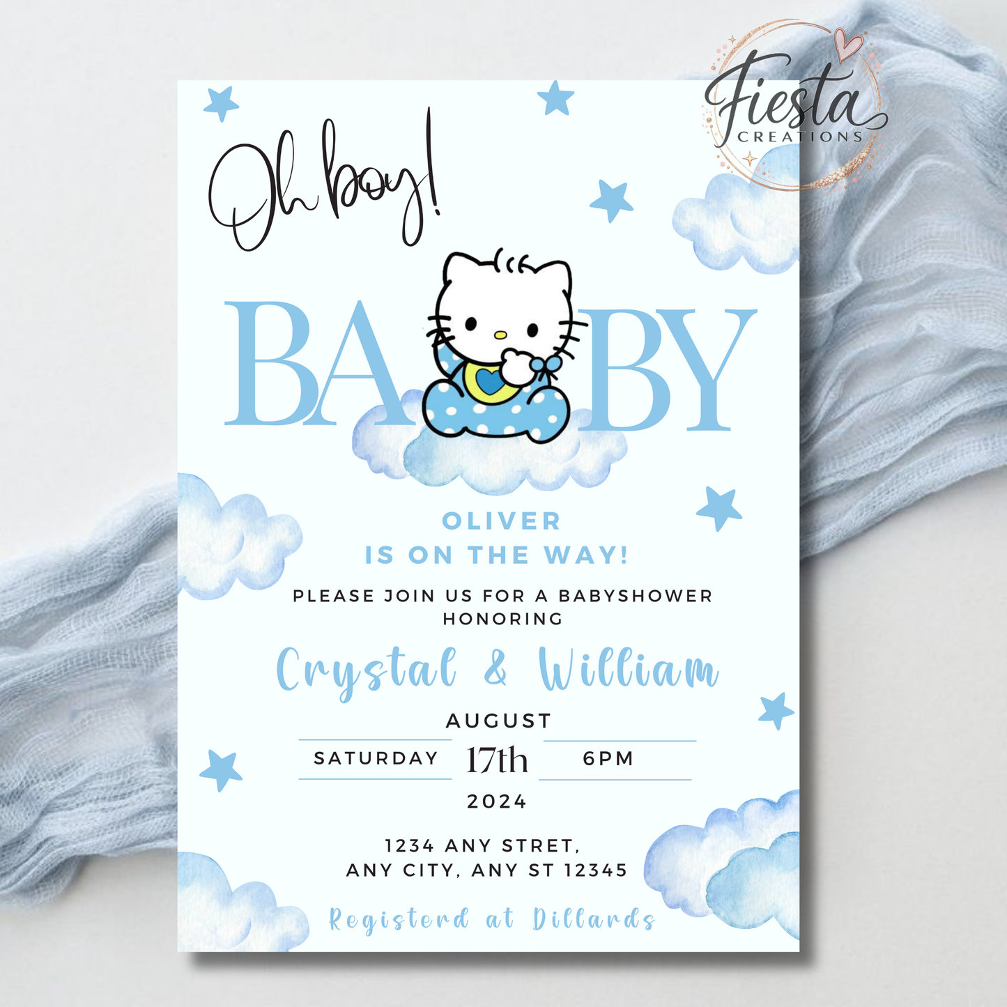 Daniel Baby Shower Mega Bundle | Editable Templates