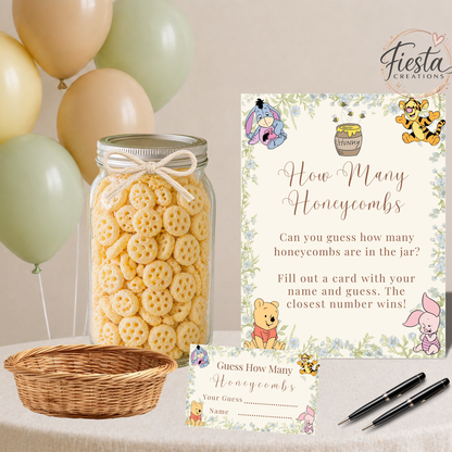 Green Winnie Baby Shower Mega Bundle | Editable Templates