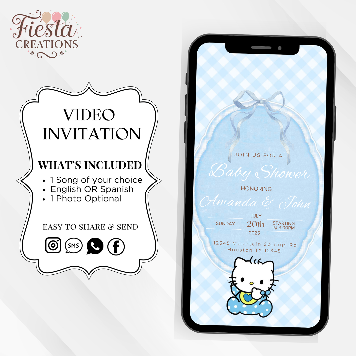 Daniel Baby Shower Video Invitation