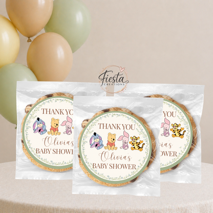 Green Winnie Baby Shower Mega Bundle | Editable Templates