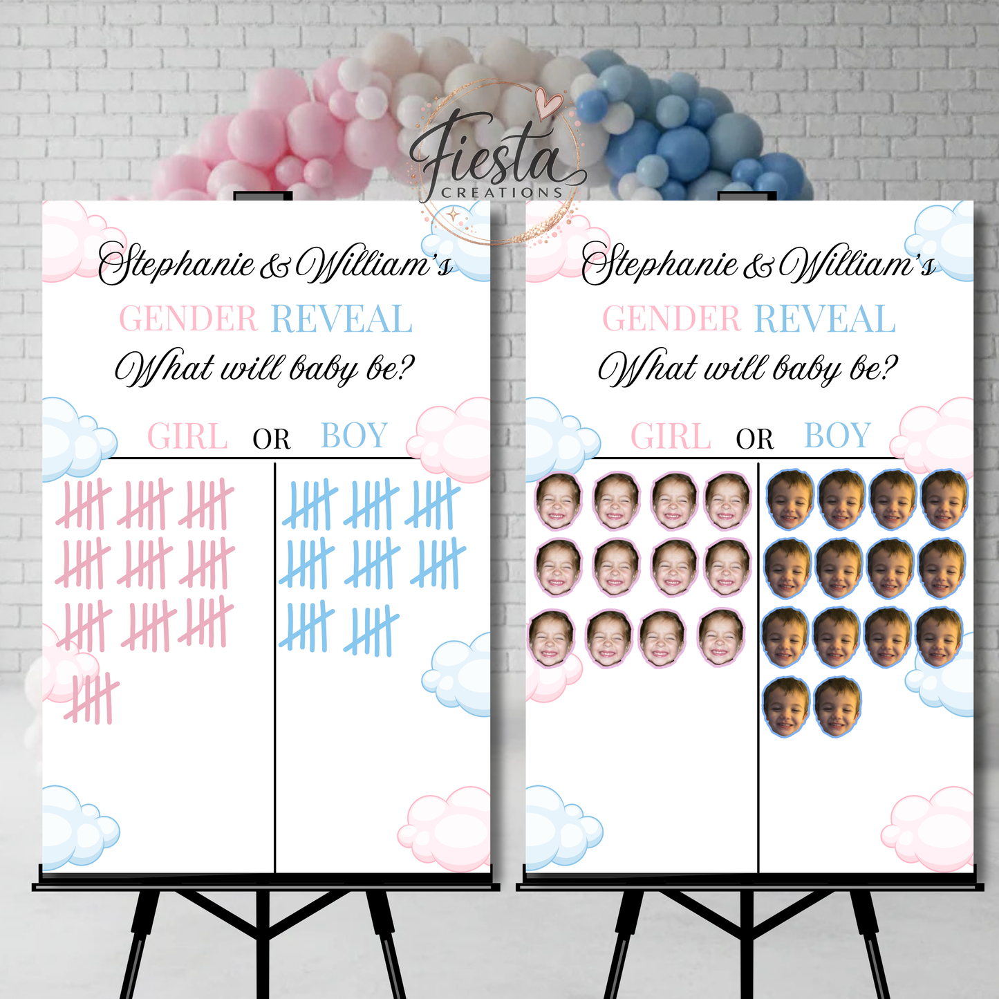 Gender Reveal Game Sign | Printable + Custom Sticker Upgrade