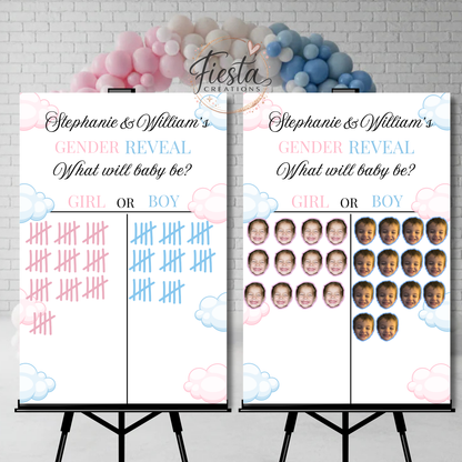 Gender Reveal Game Sign | Printable + Custom Sticker Upgrade