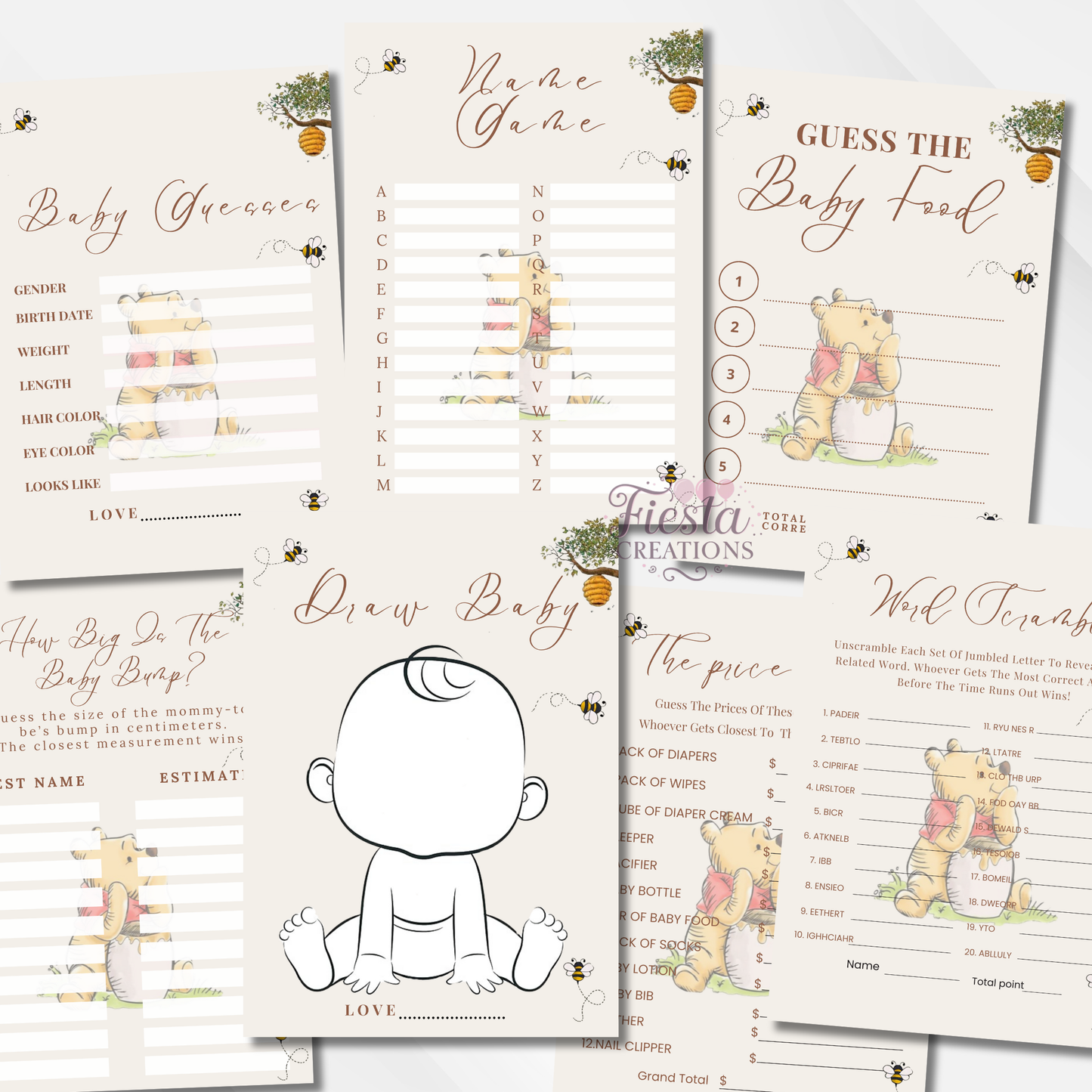 Winnie Baby Shower Ultimate Bundle