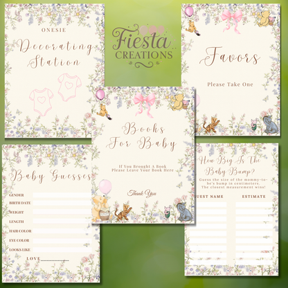 Pink Winnie Baby Shower Ultimate Bundle