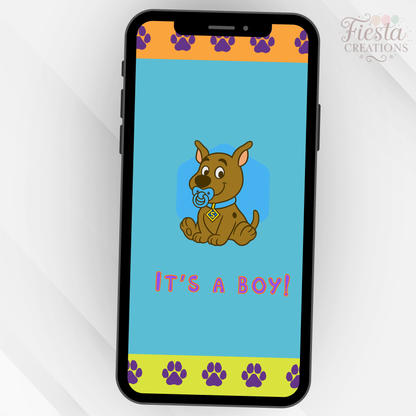 Dog Baby Shower Video Invitation