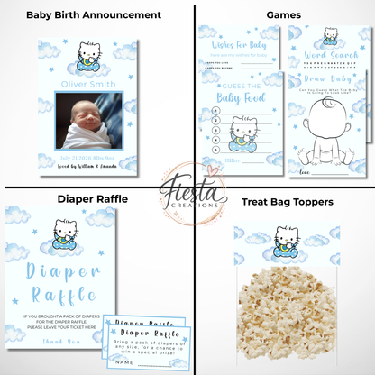 Daniel Baby Shower Mega Bundle | Editable Templates