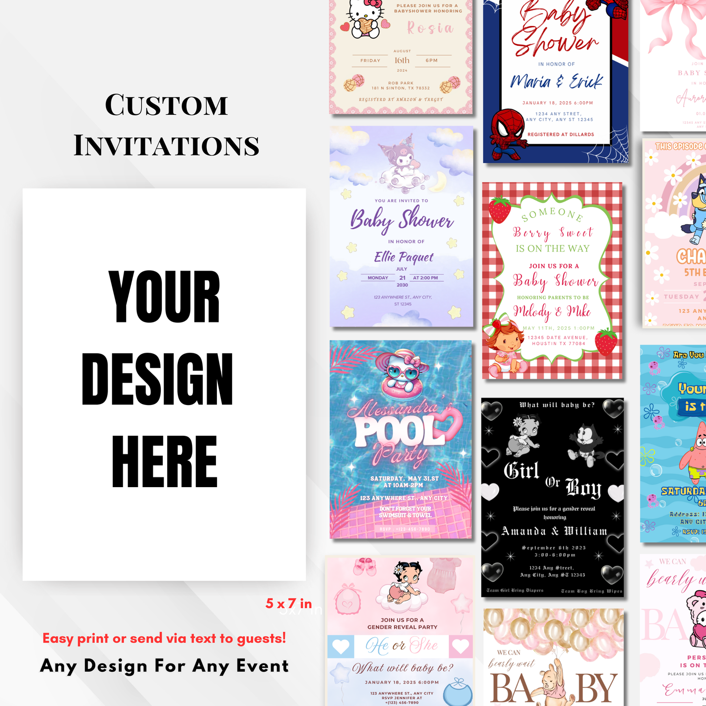 Custom 5x7in Invitation