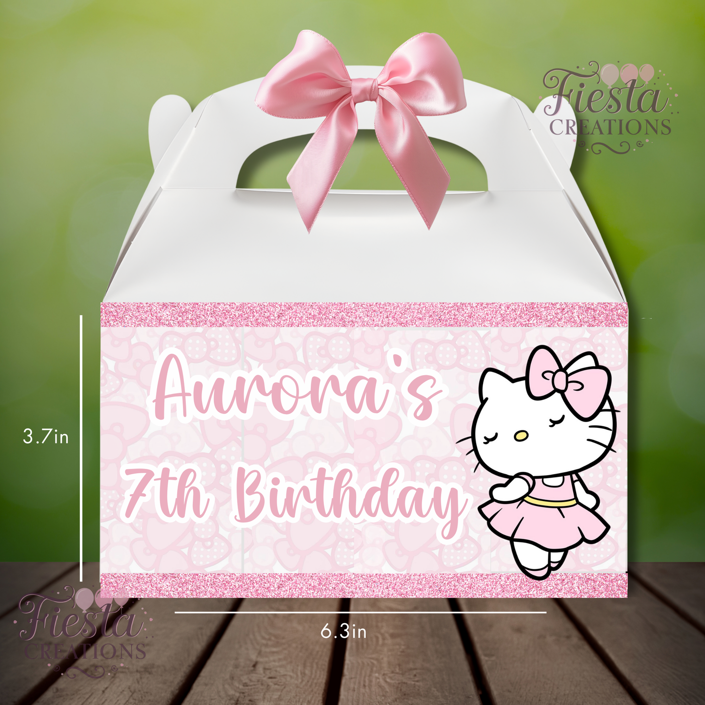 HK Bow Birthday Treat Box