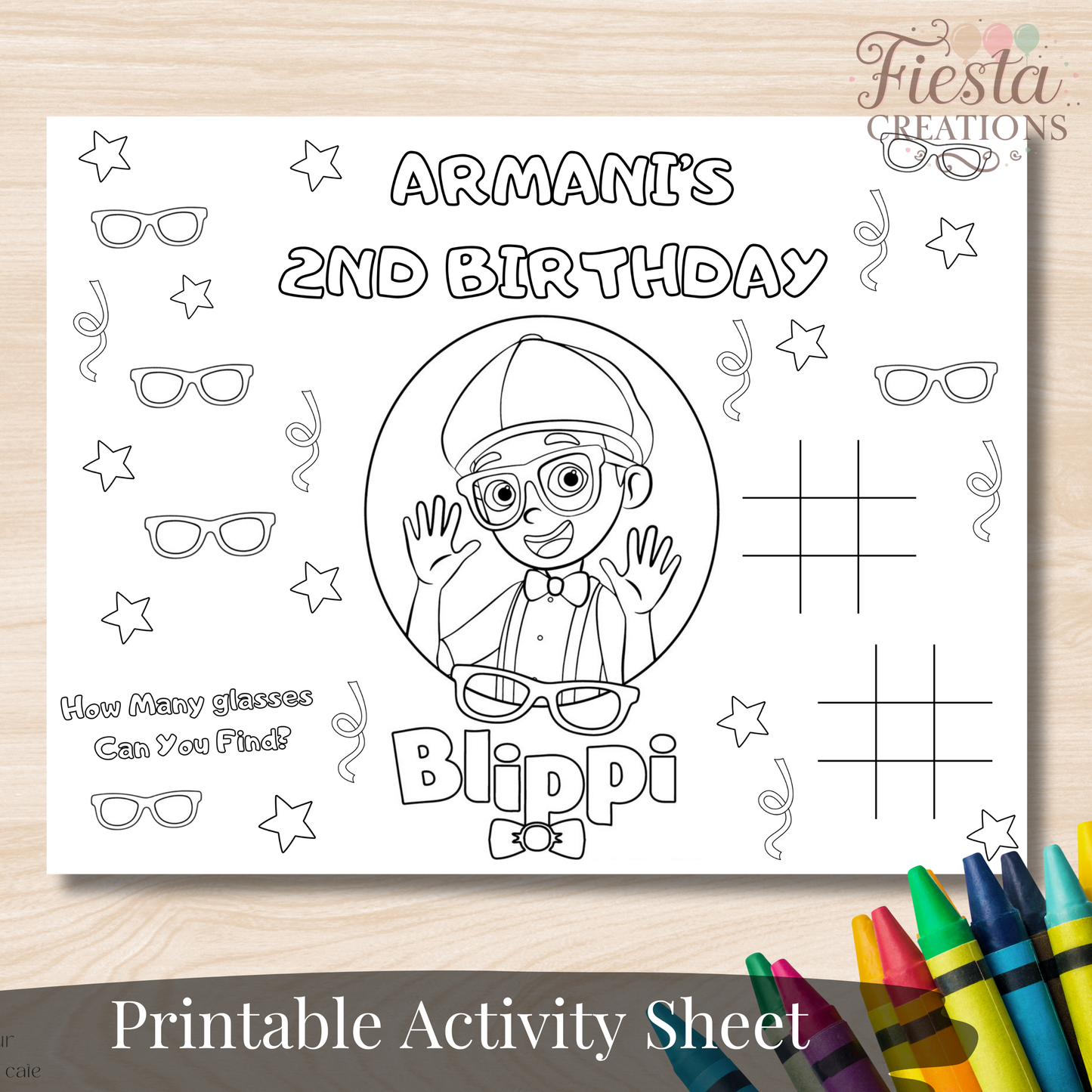 Birthday Activity Sheet