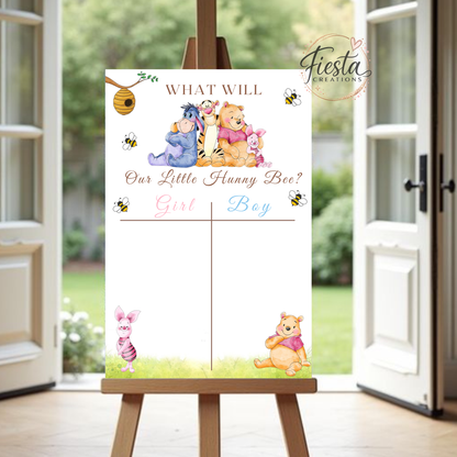 Winnie #1 Gender Reveal DIY Celebration Bundle