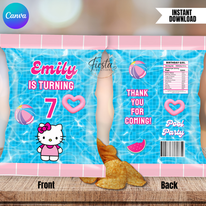 HK Pool Party Birthday Fiesta Bundle Templates