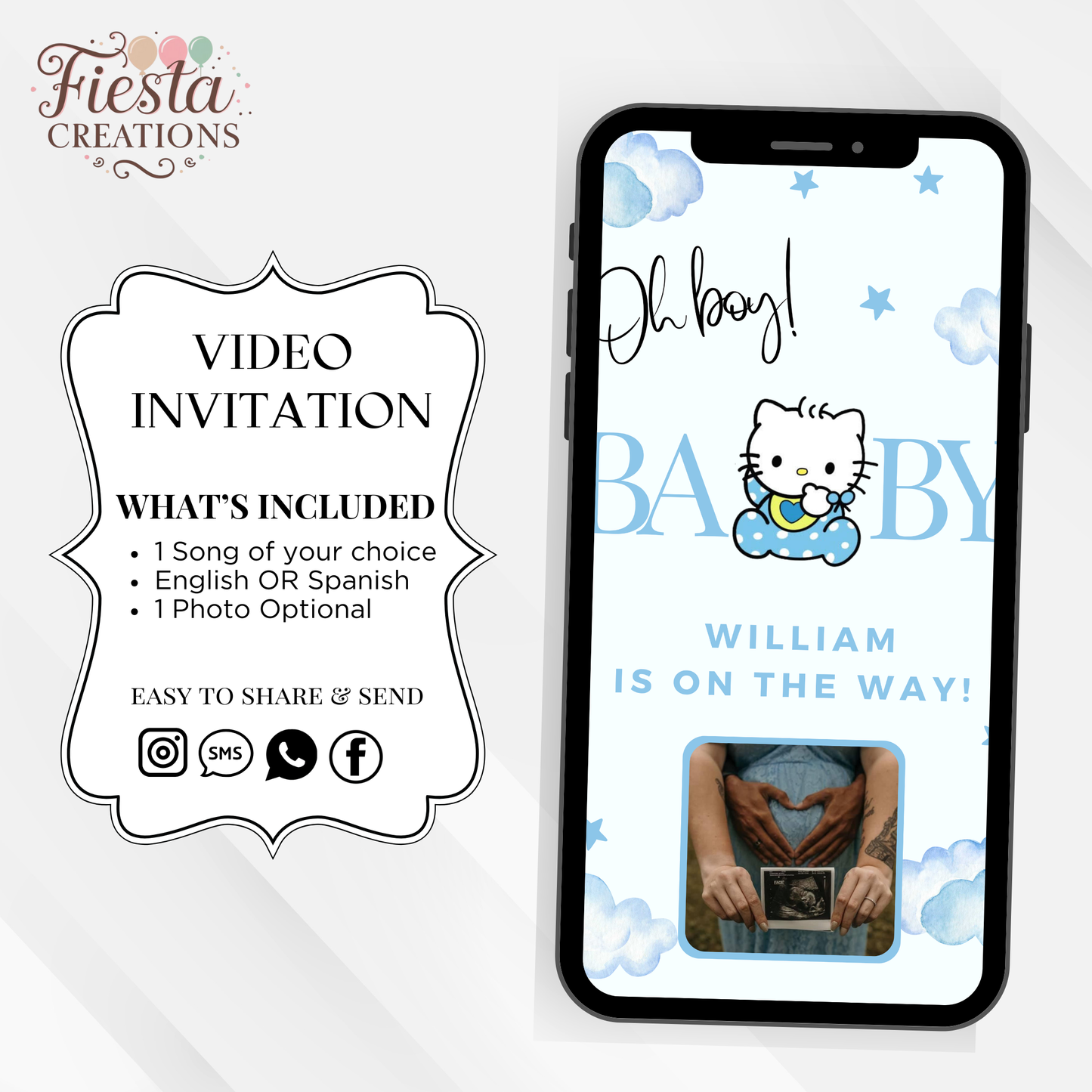 Daniel Boy Baby Shower Video Invitation
