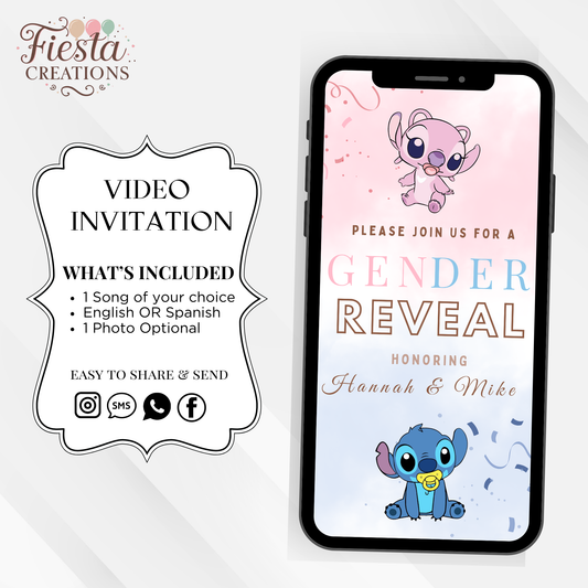 Gender Reveal Video Invitation