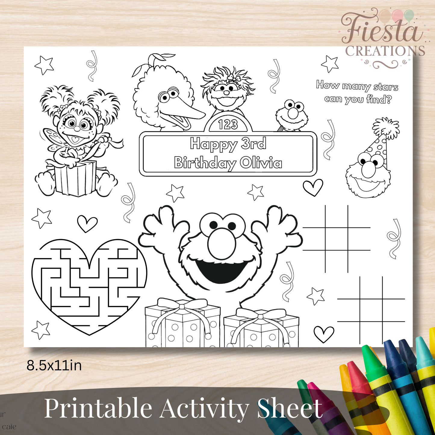 Red Monster Activity Sheet