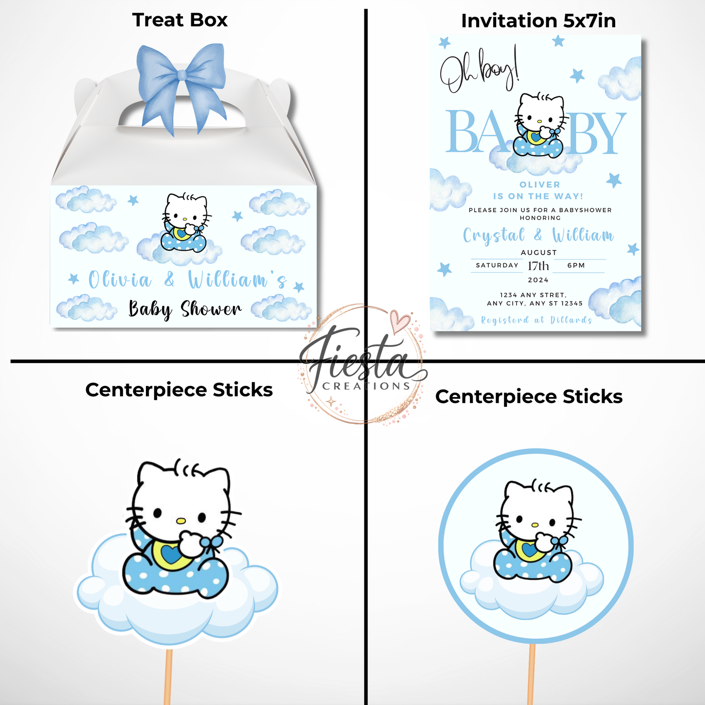 Daniel Baby Shower Mega Bundle | Editable Templates