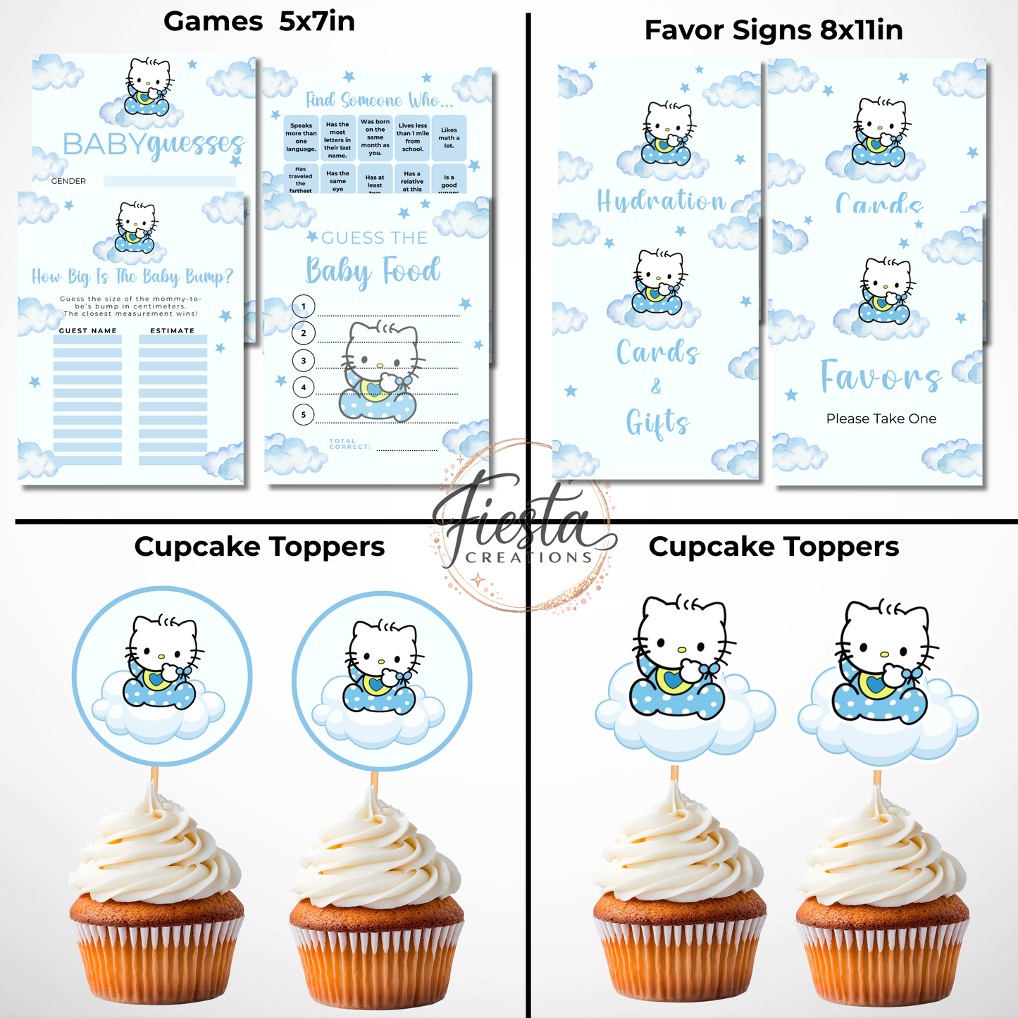 Daniel Baby Shower Mega Bundle | Editable Templates