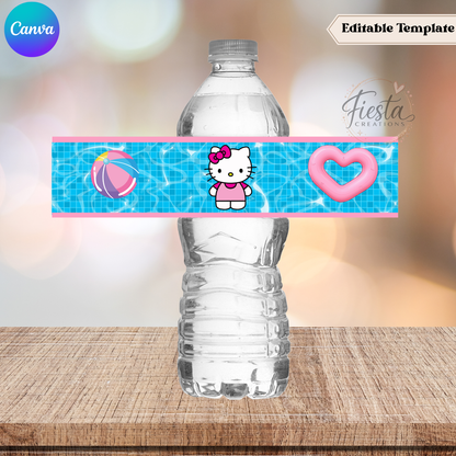 HK Pool Party Birthday Fiesta Bundle Templates