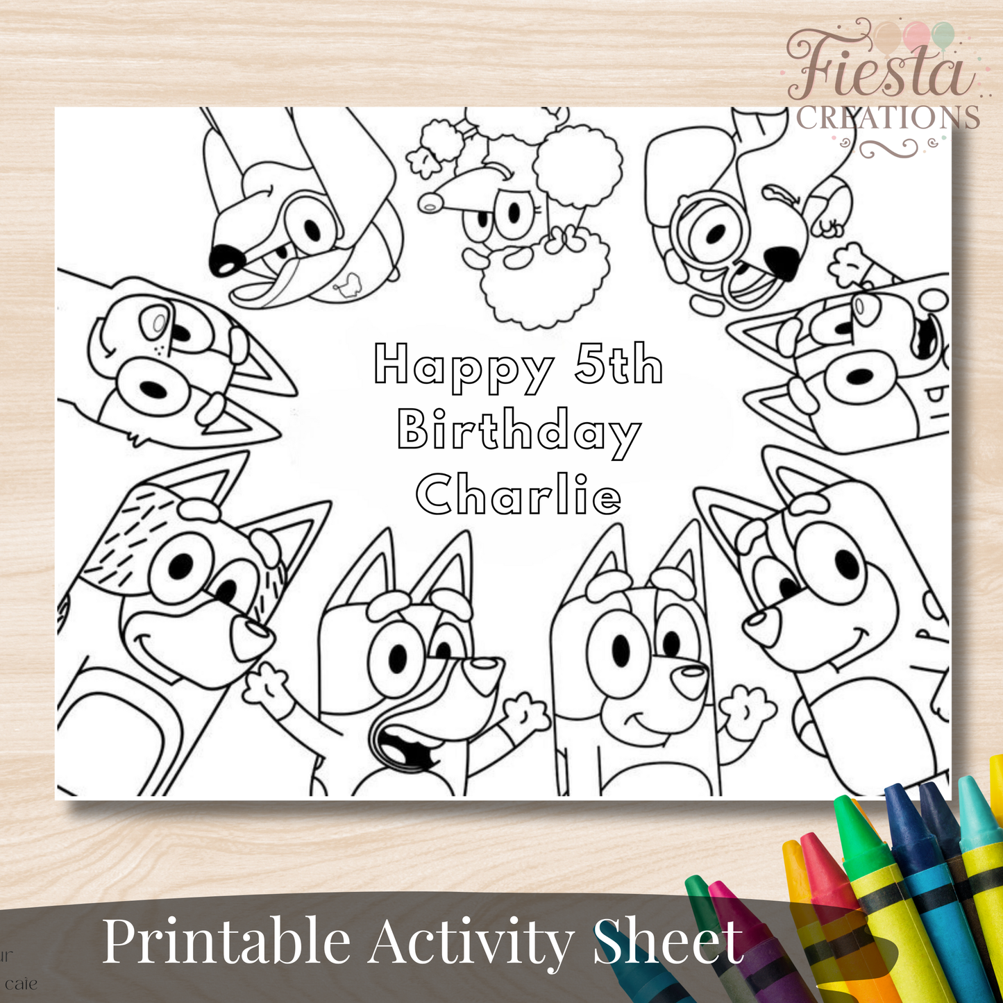 Dogs Birthday Activity Sheet