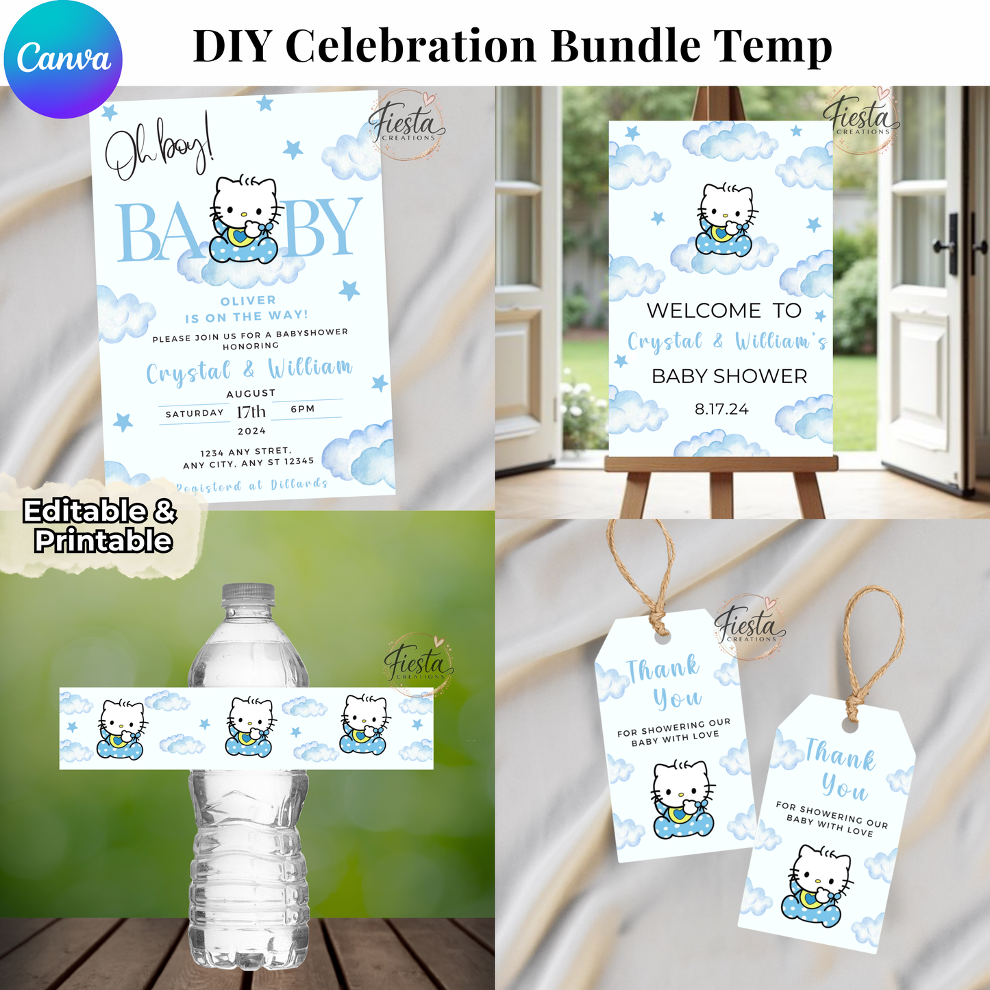 Daniel Baby Shower DIY Celebration Bundle