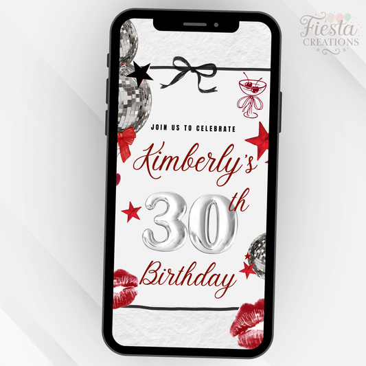 30th Birthday Video Invitation