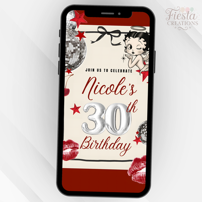 Betty Birthday Video Invitation