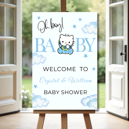 Daniel Baby Shower Welcome Sign
