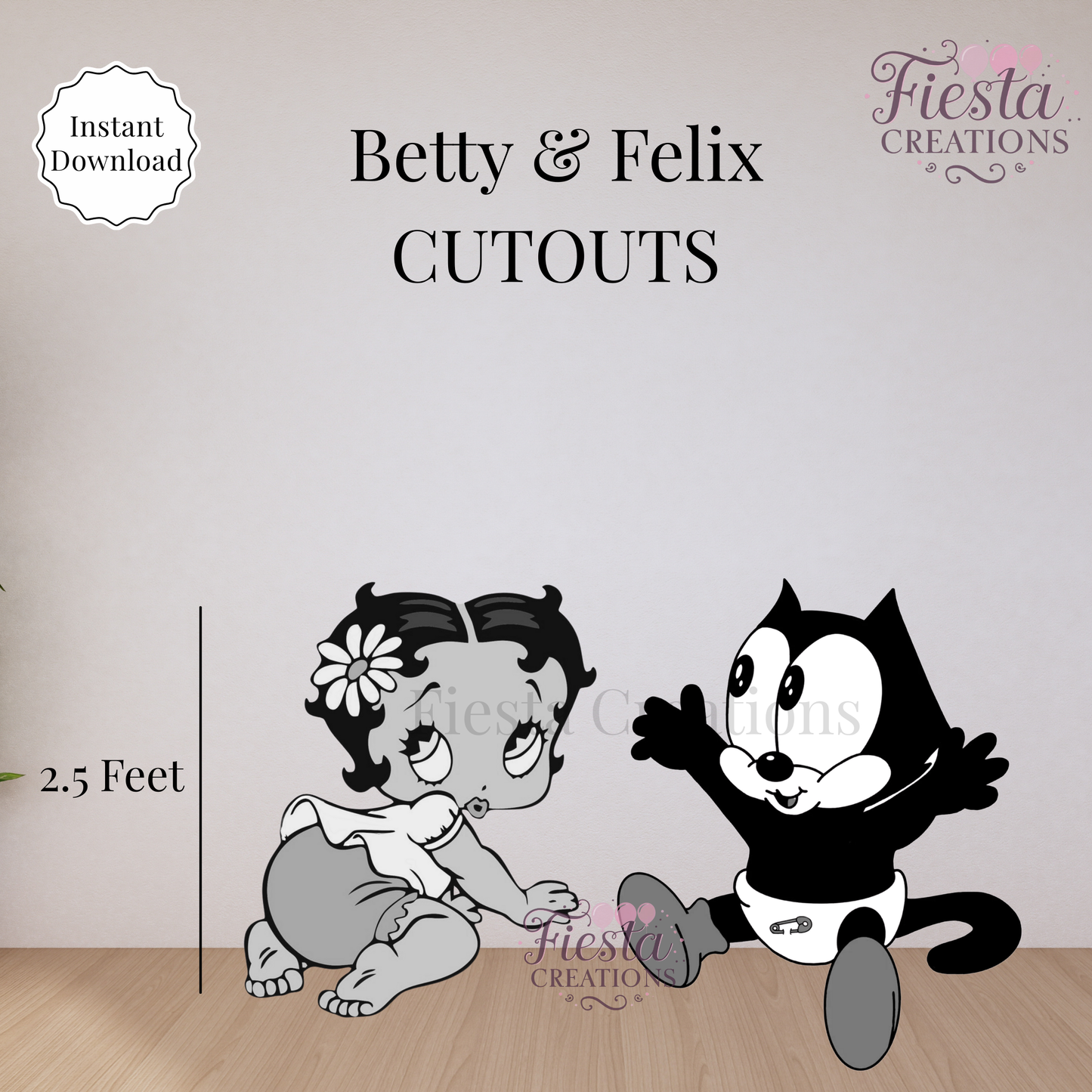 Betty & Felix Printable Cutout