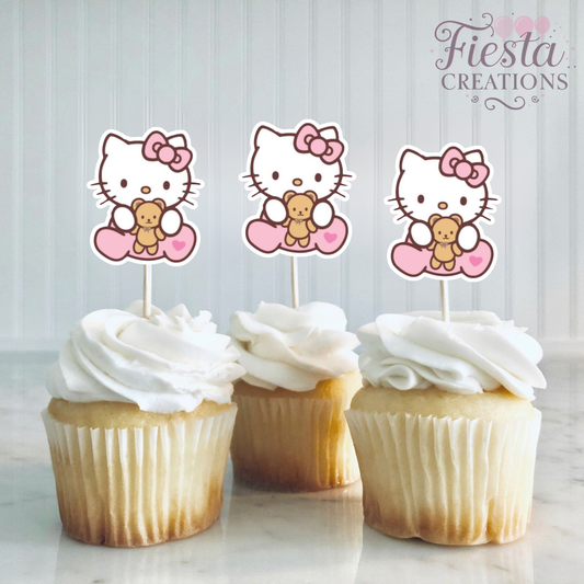 Hello Baby Baby Shower Cupcake Toppers