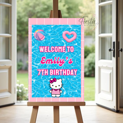 HK Pool Party Birthday Fiesta Bundle Templates