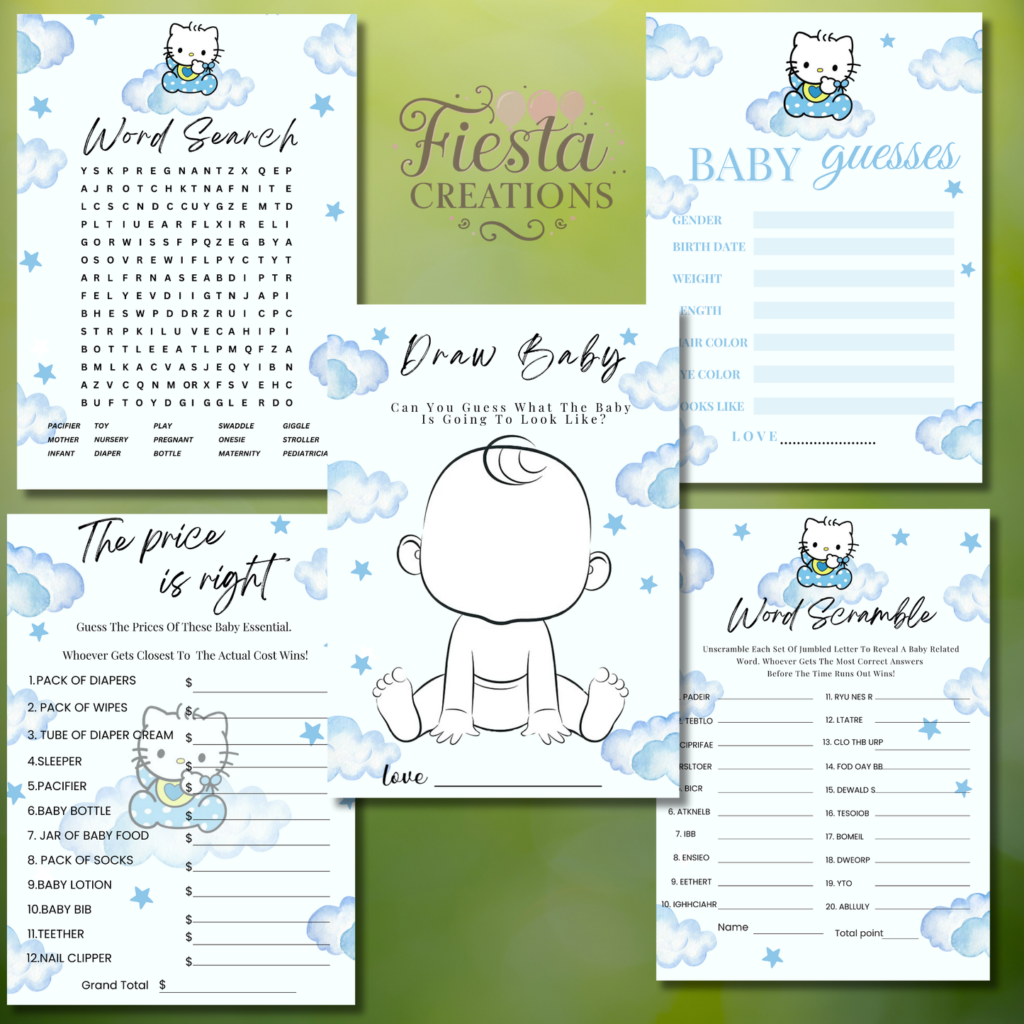 Daniel Baby Shower Ultimate Bundle