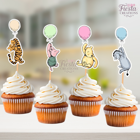 Winnie Classic #2 Cupcake Toppers