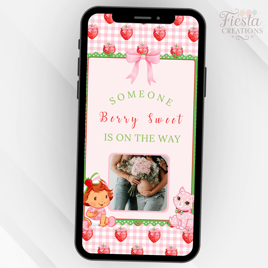 Strawberry Baby Shower Video Invitation