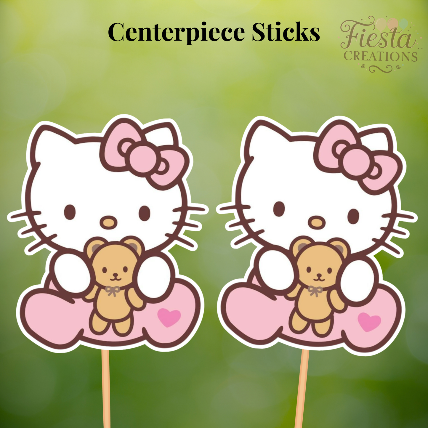 Hello Baby Centerpiece Sticks