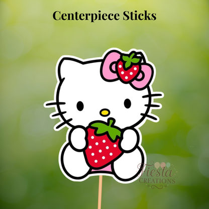 HK Strawberry Centerpiece Sticks