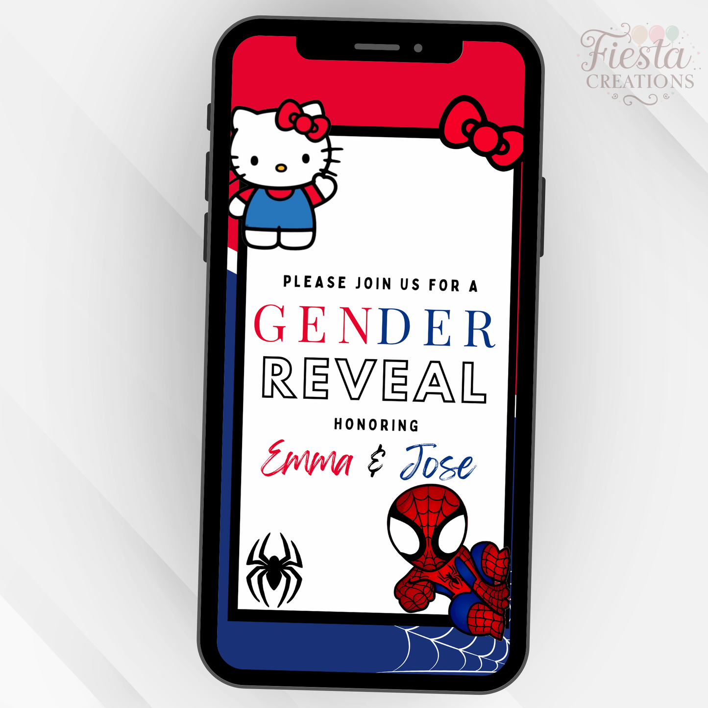 Spider or Kitty Baby Shower Video Invitation