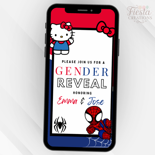 Spider or Kitty Baby Shower Video Invitation