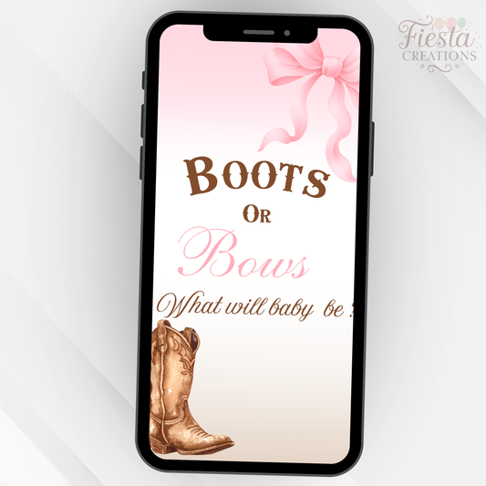 Boots or Bows Video Invitation