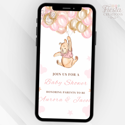 We Can Bearly Wait Winnie Video Invitation