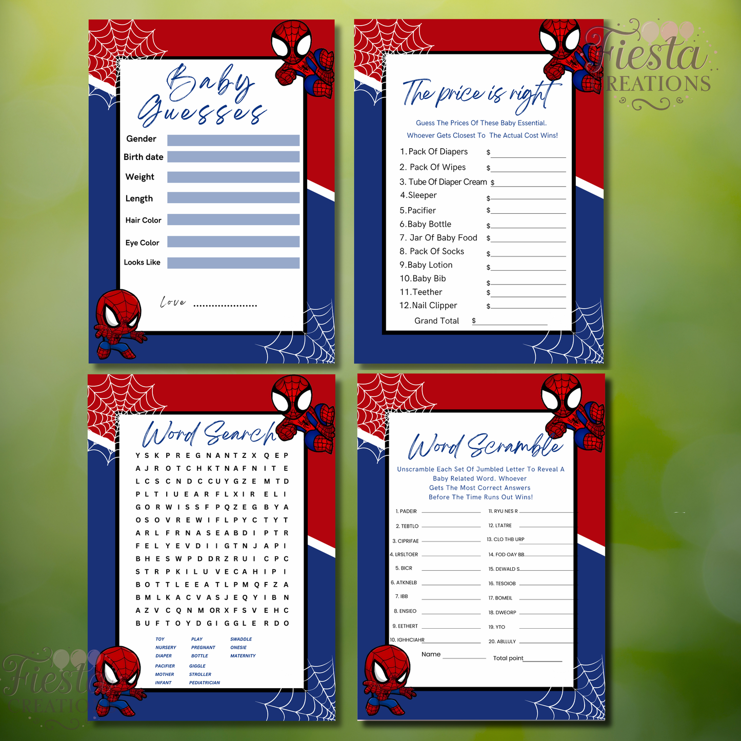 Spider Ultimate Baby Shower Bundle