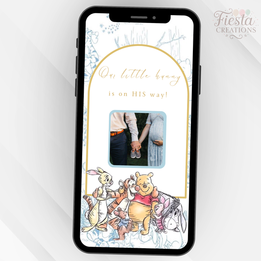 Winnie Classic Baby Shower Video Invitation