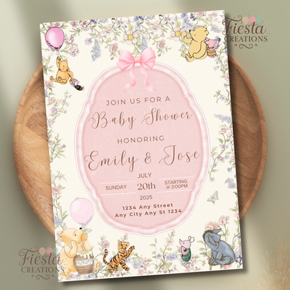 Pink Winnie Baby Shower Ultimate Bundle