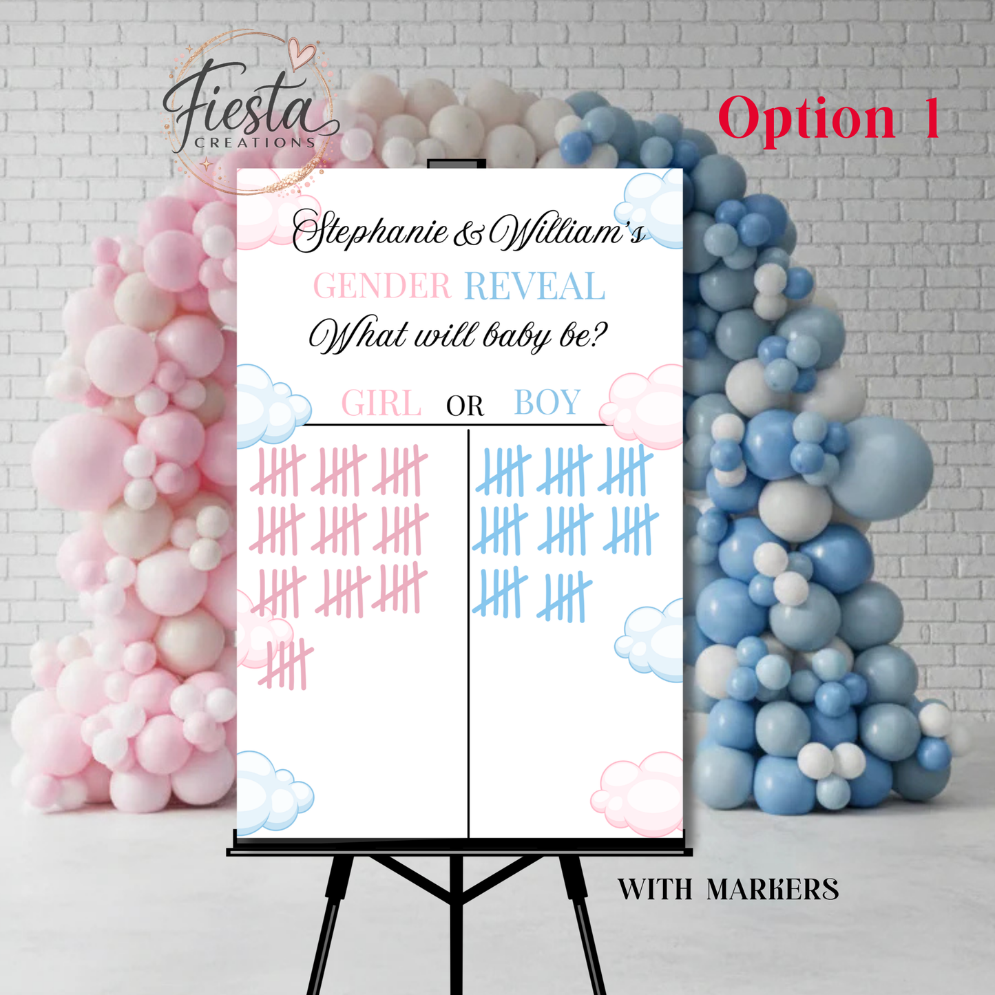 Gender Reveal Game Sign | Printable + Custom Sticker Upgrade