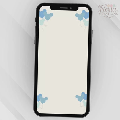 Blue Baby Land Baby Shower Video Invitation