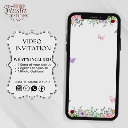 Baby in Bloom Video Invitation