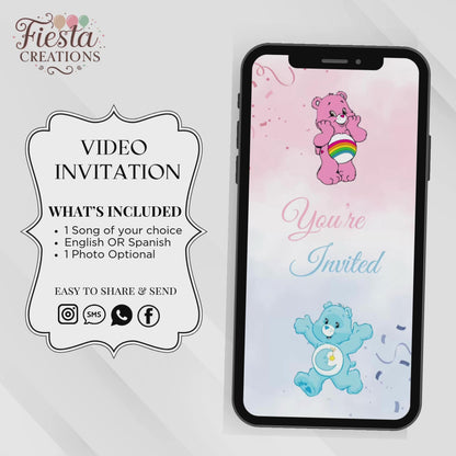 Bears Gender Reveal Video Invitation