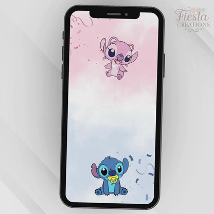 Stitch Gender Reveal Video Invitation