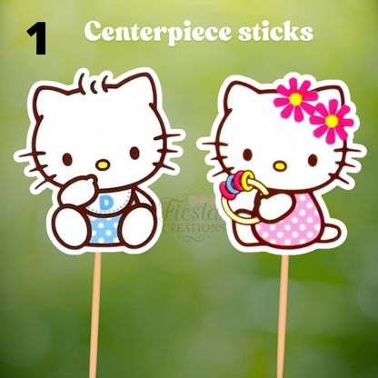 HK Gender Reveal Centerpiece Sticks