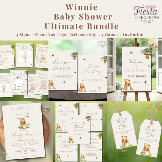 Winnie Baby Shower Ultimate Bundle