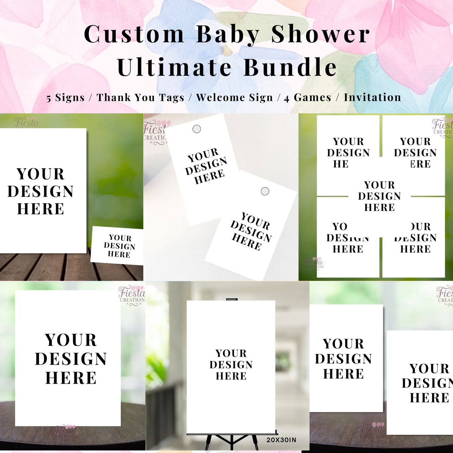 Custom Baby Shower Ultimate Bundle