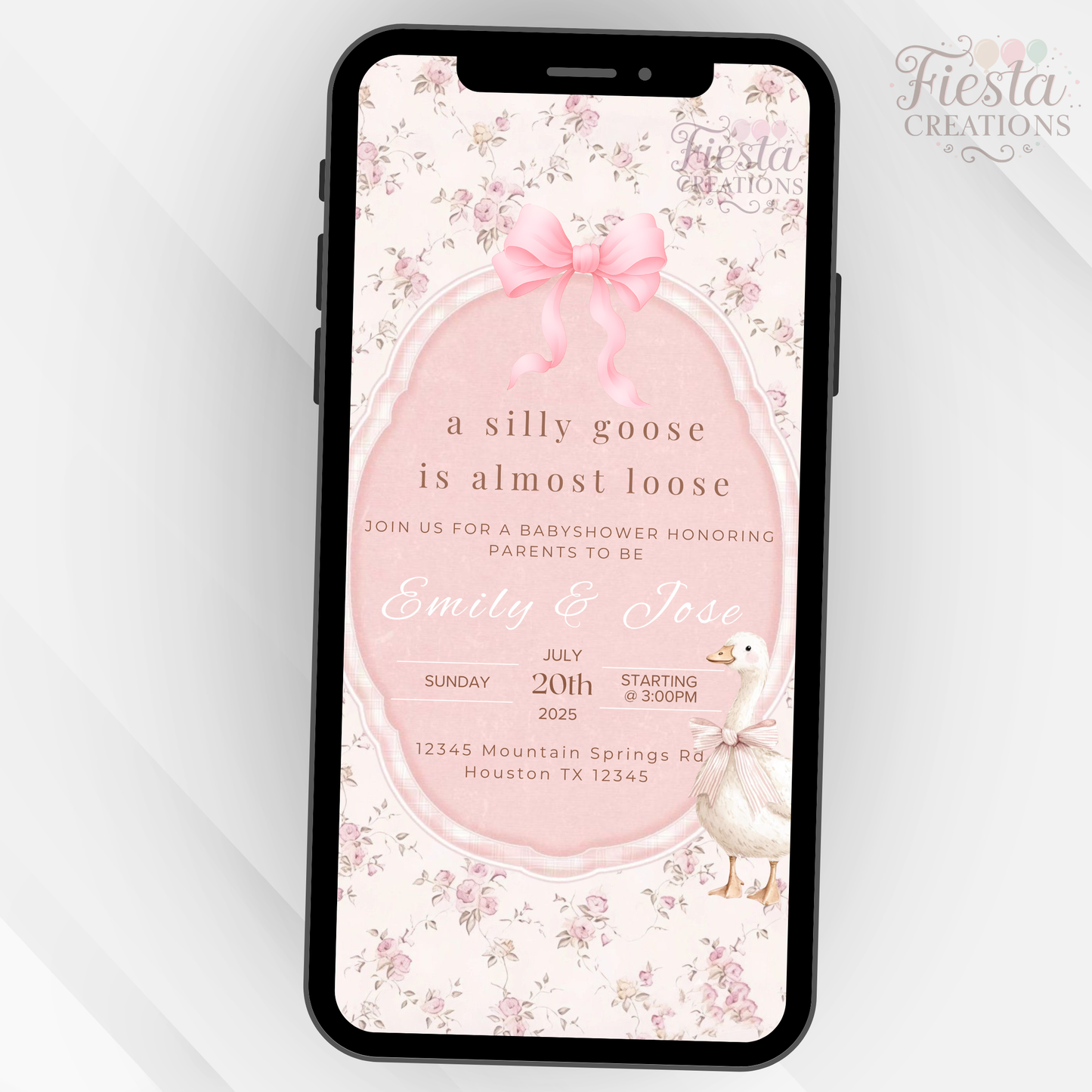 Goose Baby Shower Video Invitation